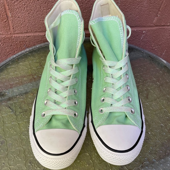 New Converse All Star Light Green High Top Sneakers Size 10.5 Women’s - Picture 9 of 15